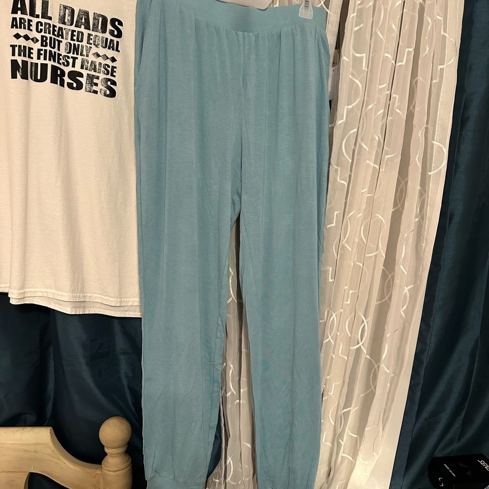 Amazon Blue Ankle & Cropped Lounge pants - Picture 2 of 6